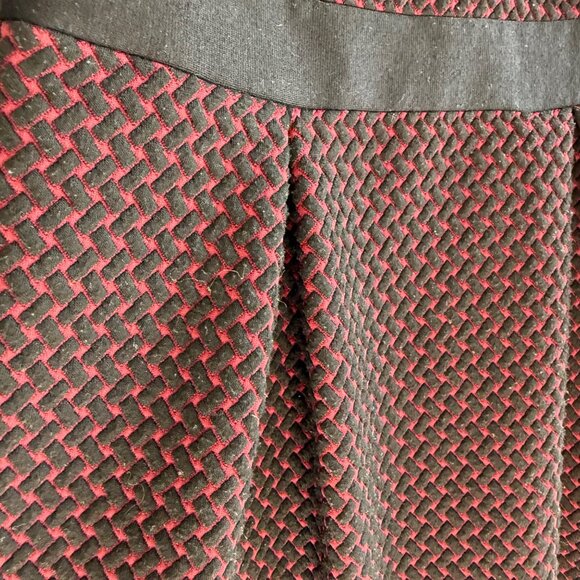 Tabitha Womens Sleeveless Textured Dress Size 4 Black & Red Pattern - Picture 4 of 9